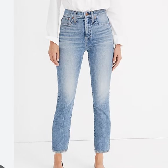 Madewell Perfect Vintage Jeans Light Wash Size 35 - Picture 1 of 6